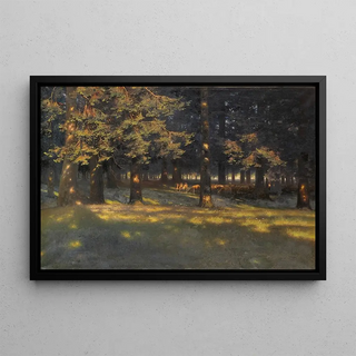 Paul Wilhelm KellerReutlingen - Waldlichtung mit grasenden Schafen.webp