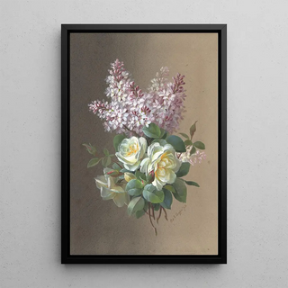 Paul de Longpre - Roses and Lilacs.webp