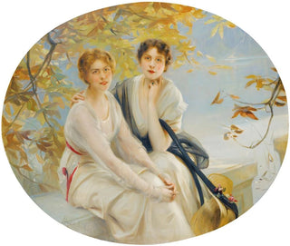 Portrait de deux jeunes femmes - Paul Émile Chabas — näkymä teoksesta