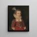 Une jeune fille - Paul van Somer — kehystetty taideteos seinällä