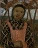 Fille au crépuscule avec un chemisier à carreaux - Paula Modersohn-Becker — näkymä teoksesta