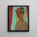 Autoportrait avec chapeau et voile - Paula Modersohn-Becker — kehystetty taideteos seinällä