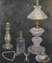 Nature morte au lampadaire à gaz - Paula Modersohn-Becker — näkymä teoksesta