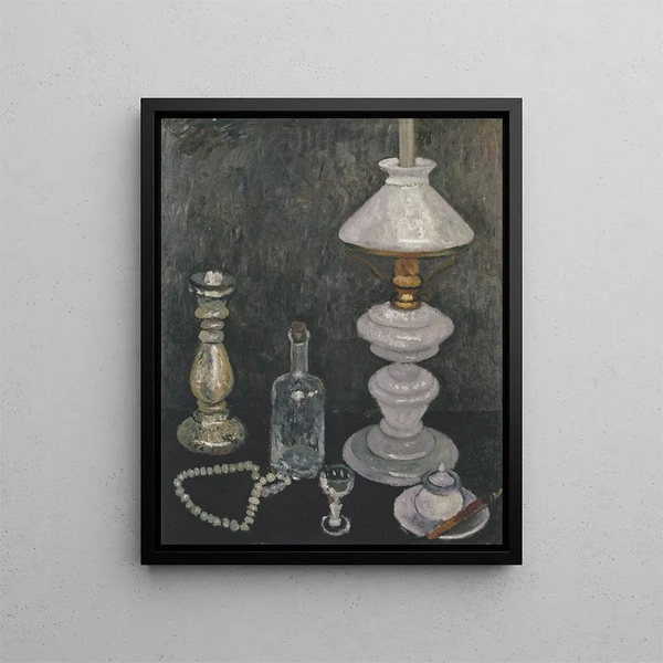 Paula ModersohnBecker - Stillleben mit Gaslampe.webp