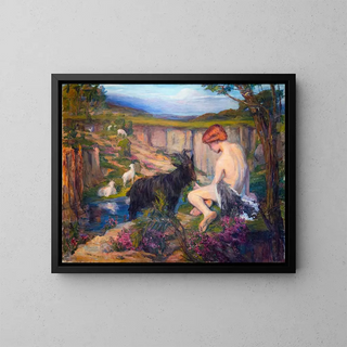 Allégorie de l'art - Pauline Adour — kehystetty taideteos seinällä