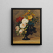 Bouquet de fleurs dans un vase ancien - Pauline Koudelka-Schmerling — kehystetty taideteos seinällä