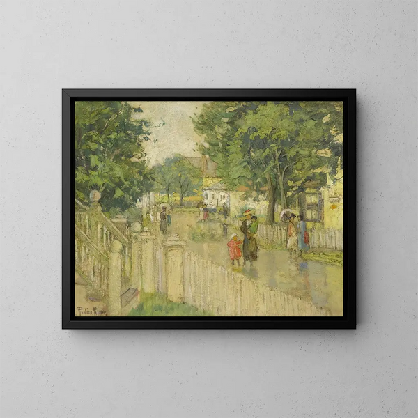 Après la pluie - Pauline Palmer — kehystetty taideteos seinällä
