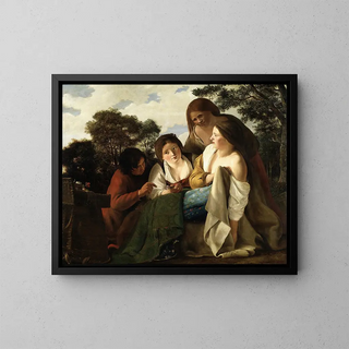 Le Vendeur de fleurs - Paulus Bor — kehystetty taideteos seinällä