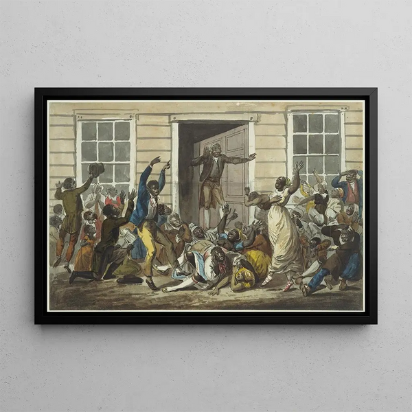 Pavel Petrovich Svinin - Black Methodists Holding a Prayer Meeting.webp