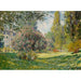 Maalauksen jäljennös Maisema; Le Parc Monceau - Claude Monet