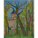 Maalauksen jäljennös Maisema Saint-Bernardista (Ain) - Suzanne Valadon