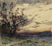 Maisema auringonlaskun aikaan - Henri Joseph Harpignies — näkymä teoksesta