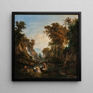 Paysage avec Nymphes - Károly Mark