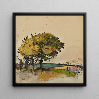 Paysage avec arbres dans les champs - Florence Est