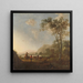 maisemasta paimenineen ja karjoineen - Aelbert Cuyp — kehystetty taideteos seinällä