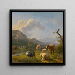 Paysage avec chèvres et moutons - Balthasar Paul Ommeganck