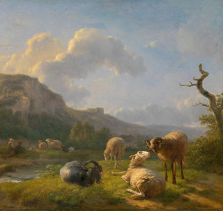 Paysage avec chèvres et moutons - Balthasar Paul Ommeganck
