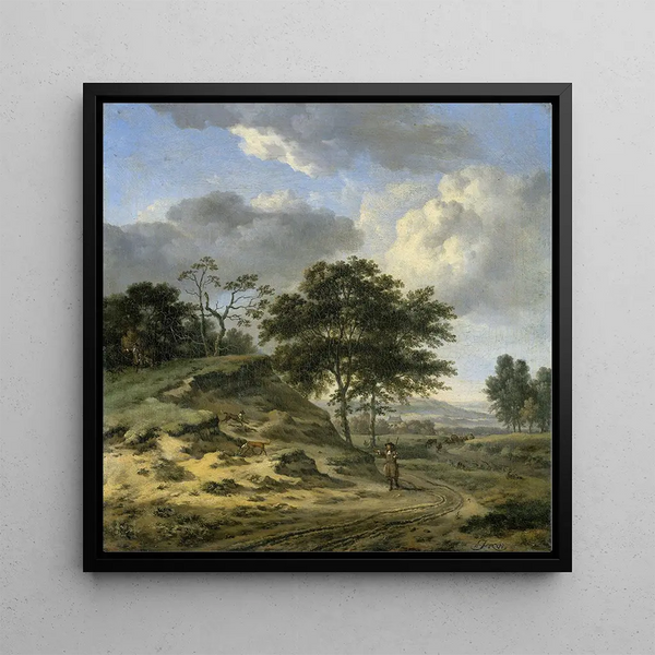 Paysage avec deux chasseurs - Jan Wijnants