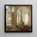 Maisemakuva with interior of a palace - Johan Pasch l'aîné — kehystetty taideteos seinällä