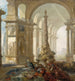 Maisemakuva with interior of a palace - Johan Pasch l'aîné — näkymä teoksesta