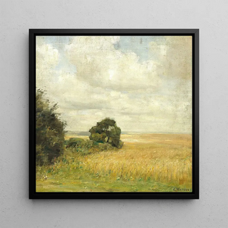 Paysage avec vue sur un champ - Carl Holse