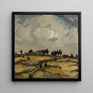 Paysage d'automne avec des nuages - Ilmari Aalto