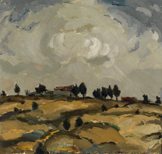 Paysage d'automne avec des nuages - Ilmari Aalto