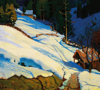 Paysage d'hiver - Alfred Poell