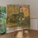 Maalauksen jäljennös Riviera Ligurian maiseman maalaus, Italia - Carl Moll