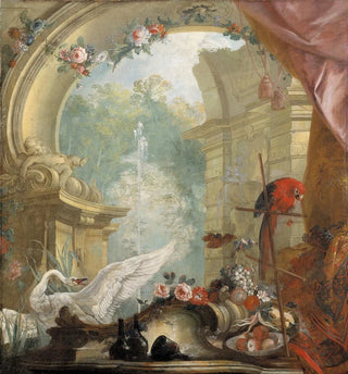 Paysage de parc avec des ruines - Johan Pasch l'aîné