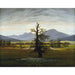 Maalauksen jäljennös Maisemakuva kylästä aamun valossa - Caspar David Friedrich