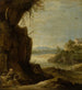 Etelän maisemasta Saint Antoine l'Ermite - David Teniers le Jeune — näkymä teoksesta