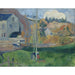 Maalauksen jäljennös maisemasta Bretagnessa, Le Moulin de David - Paul Gauguin