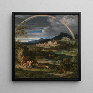 Paysage héroïque avec arc-en-ciel - Joseph Anton Koch