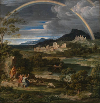 Paysage héroïque avec arc-en-ciel - Joseph Anton Koch