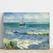 Maalauksen jäljennös Merimaisema- lähellä Saintes-Maries-de-la-Mer - Vincent Van Gogh