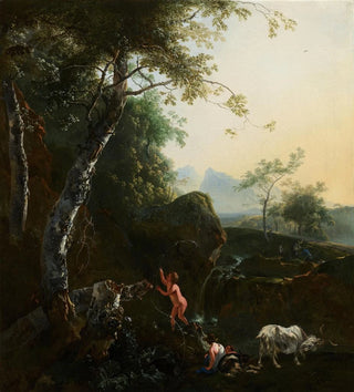 Paysage montagneux avec cascade - Adam Pynacker