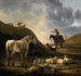 maisemasta hollannista harmaasta hevosesta - Aelbert Cuyp — näkymä teoksesta