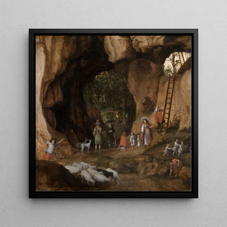 Paysage rocheux avec des familles nomades 2 - Cornelis van Dalem