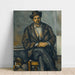 Maalauksen jäljennös Paysan istuu - Paul Cézanne
