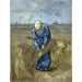 Maalauksen jäljennös Paysanne liant des gerbes (Après Millet) - Vincent van Gogh