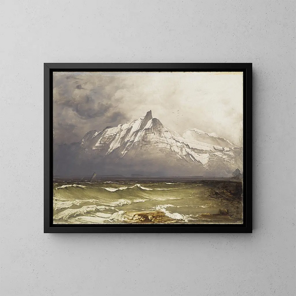 Nordland-maalaus - Peder Balke — kehystetty taideteos seinällä