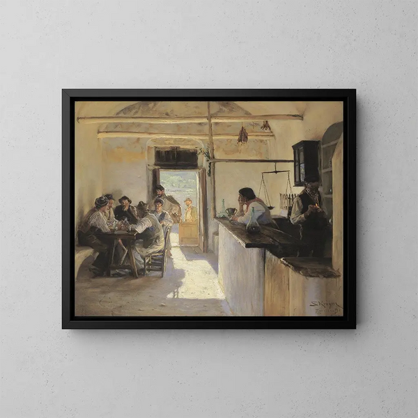 Osteria à Ravello - Peder Severin Krøyer — kehystetty taideteos seinällä