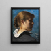 Portrait d'une jeune femme de profil - Peder Severin Krøyer — kehystetty taideteos seinällä