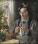 Portrait de la présidente de la conférence, S. A. Casse f. Engelbreth - Peder Severin Krøyer — näkymä teoksesta