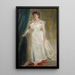 kreivittären Lillie Suzanne Raben-Levetzau muotokuva - Peder Severin Krøyer — kehystetty taideteos seinällä