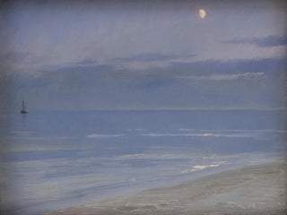 Peder Severin Kryer - Skagen Beach in Moonlight.webp
