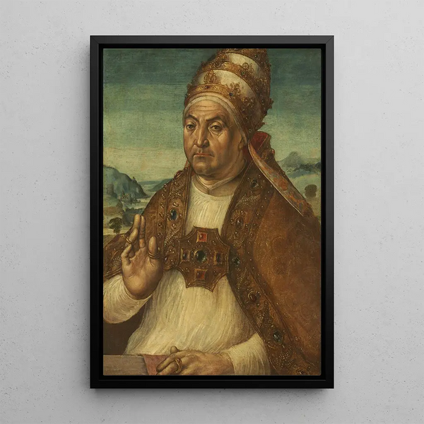 paavin Sixtus IV della Rovere muotokuva - Pedro Berruguete — kehystetty taideteos seinällä