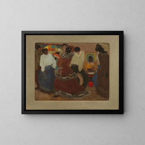Candombe - Pedro Figari — kehystetty taideteos seinällä
