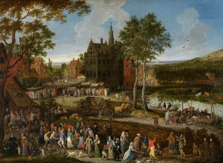 Kermesse flamande - Peeter Gijsels — näkymä teoksesta